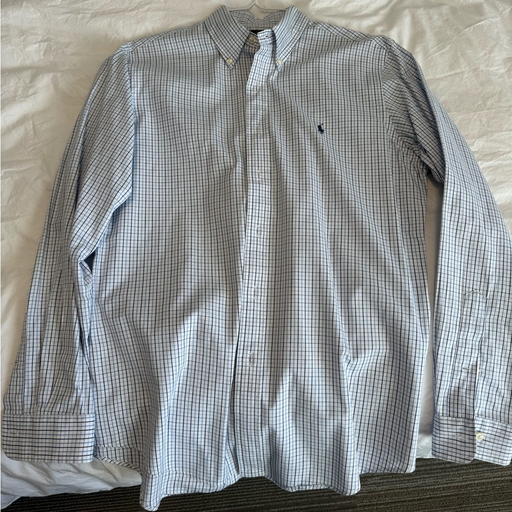 Men's Blue Checkered Shirt